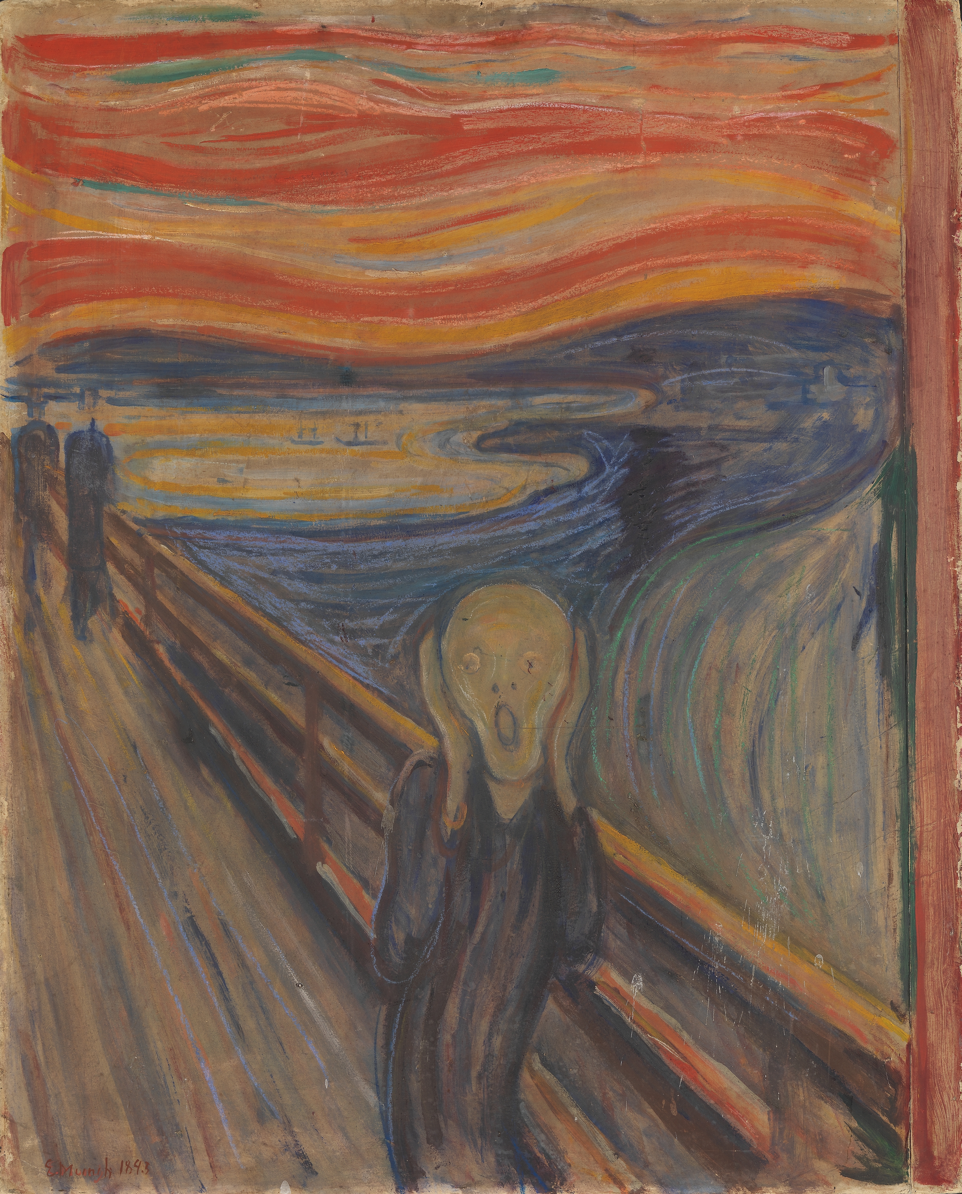Der Schrei, Edvard Munch, frühe Version 1893 - Nationalmuseum Oslo